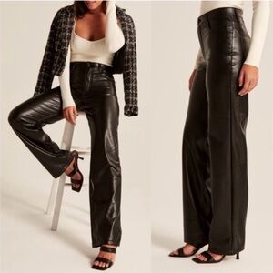 Abercrombie & Fitch 90’s relaxed high rise faux leather pants